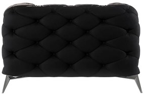 Čierne zamatové kreslo Chelsea – Ropez