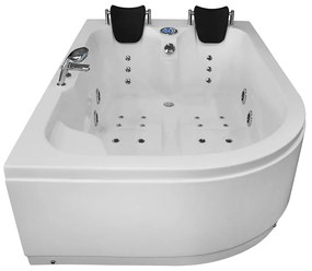 M-SPA -  Pravá kúpeľňová vaňa SPA TURBO PLUS hydromasážou 180 x 120 x 54 cm (MSPA1631-TURBO+ -R)