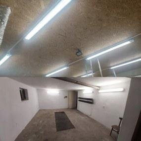 SADA Hermetické svietidlo s reflektorom 120cm 36W 3600lm 4000K + 2x LED žiarivky