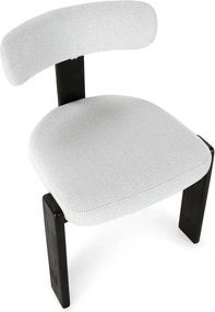 Čierne/svetlosivé čalúnené jedálenské stoličky v súprave 2 ks Nadia – MOME