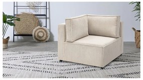 Krémovobiely menčestrový modul pohovky (variabilný) Nihad modular – Bobochic Paris