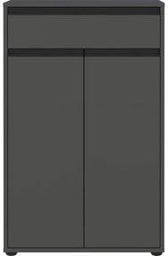 Antracitová vysoká kúpeľňová skrinka 63x98 cm Lemont – Germania