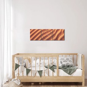 Obraz púšte (s hodinami) (90x30 cm)