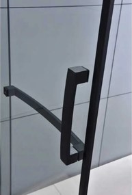 BPS-koupelny Päťuholníkový sprchovací kút HYD-PK4026B 90x90 čierna/transparent - bez vaničky