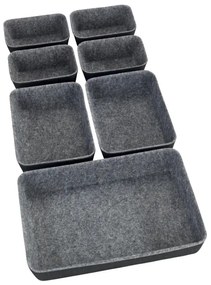 WENKO 64502100 - Organizér do zásuvky FELT 28,5x20 cm sivý