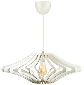 Luster na lanku 1xE27/60W/230V biela pr. 47 cm biela