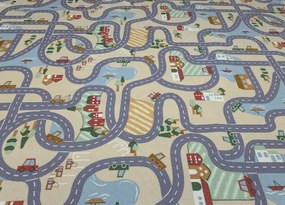 Koberce Breno Metrážny koberec SCANROAD 39, šíře role 400 cm, viacfarebná