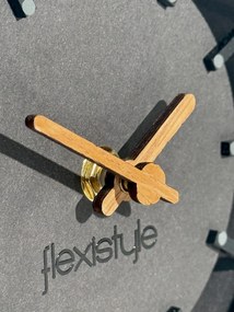 Dekorstudio Drevené stolové hodiny Black Oak 2