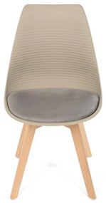 Autronic -  Židle jídelní, cappuccino plast, CT-X7055 CAP