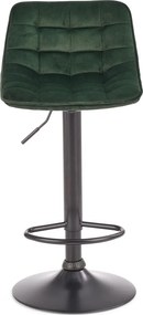 Barová stolička DÁŠENKA - zelená - výškovo nastaviteľná