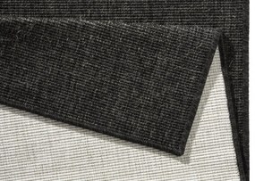 NORTHRUGS - Hanse Home koberce Kusový koberec Twin-Wendeteppiche 103096 schwarz creme - 80x350 cm