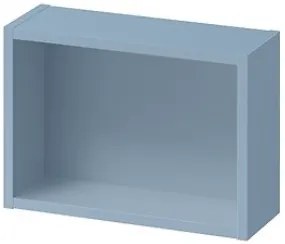 Cersanit Larga, závesná otvorená skrinka 40x28cm, modrá, S932-082