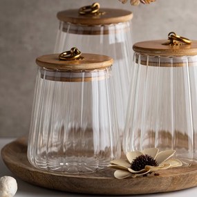 Sklenená dóza s vekom BELLA, 1000 ml