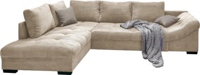 XXXLutz ROHOVÁ SEDAČKA, textil, béžová P & B - Sedačky - 002310006718