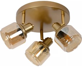 Lucide 77979/13/02 - Bodové svietidlo BJORN 3xE14/40W/230V zlatá