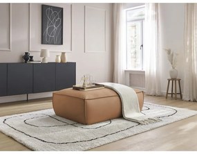 Hnedá podnožka z imitácie kože Boheme – Bobochic Paris