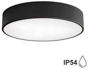 Brilagi - Kúpeľňové stropné svietidlo CLARE 3xE27/24W/230V pr. 40 cm čierna IP54 BG0580