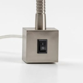 LED lampa s klipom 1xGU10/4,7W/230V matný chróm
