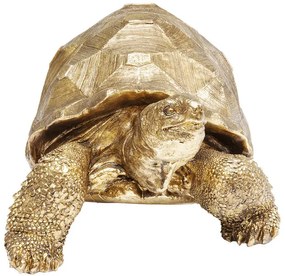 Turtle dekorácia zlatá 40 cm