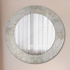 Okrúhle ozdobné zrkadlo Betón fi 50 cm