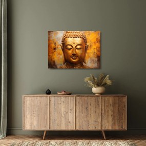 Sklenený obraz - Budha, olejomaľba (70x50 cm)
