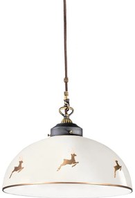 Kolarz 731.32.152-Luster na lankách NONNA 1xE27/75W/230V priemer 36 cm jelení ružové zlato