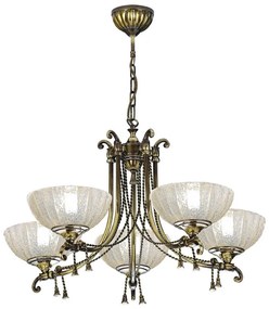 Amplex 8315 - Luster na reťazi GRANADA 5xE27/10W/230V