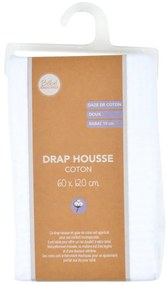 Napínacia mušelínová detská plachta do postieľky 70x140 cm – Bébé Douceur