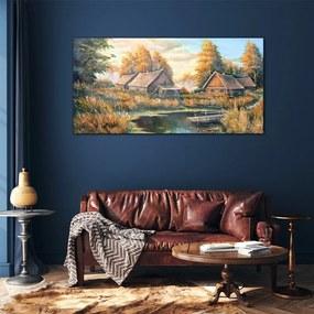 Skleneny obraz Maľovanie hutu lesné prírody