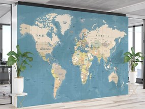 Gario Fototapeta Politická mapa sveta Materiál: Vliesová, Rozmery: 250 x 175 cm