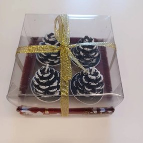 DECOLED Sviečky, 3,5 x 5 cm, 4 kusy