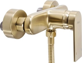 Rea Verso, sprchová batéria s ručnou sprchovou sadou, zlatá matná, REA-B6566
