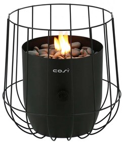 Plynový lampáš COSI Cosiscoop Basket, kov čierny ~ Ø26 x výška 31 cm
