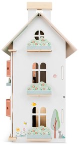 Drevený dom pre bábiky s nábytkom
