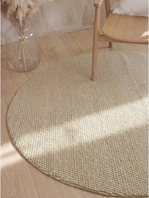 Béžový ručne tkaný vlnený okrúhly koberec ø 200 cm Richmond Diana – Ted Baker