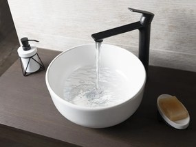Sapho Sapho, EMMI keramické umývadlo na dosku, priemer 33cm, biela, TU0077