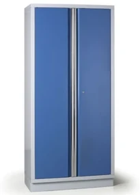 Policová dielenská skriňa 2-dverová EXPERT, 4 police, zámok, 915 x 458 x 2000 mm
