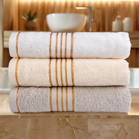 BAVLNENÉ UTERÁKY TIWANO SADA 1 KS 50X90 CM, 1 KS 70X140 CM SVETLOSIVÁ