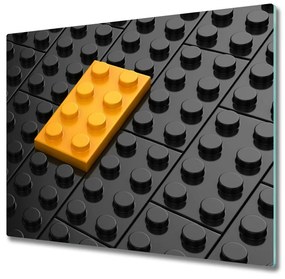 Sklenená doska na krájanie Lego bloky 60x52 cm