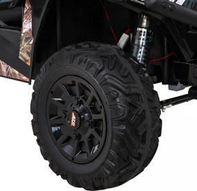 Ramiz Buggy UTV Off-roader pre deti čierna + diaľkové ovládanie + nosič batožiny + pomalý štart + EVA + MP3 LED