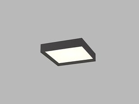 LED2 Prisadené stropné LED osvetlenie MILA, 30W, 3000K/4000K, štvorcové, čierne