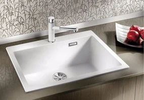 Blanco Pleon 8, silgranitový drez 700x510x220 mm, 1-komorový, čierna, BLA-525957