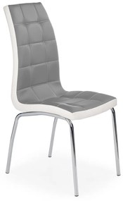Jedálenská stolička K186 - sivá / biela