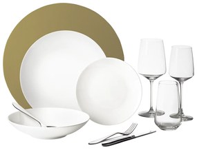 Štartovací set riadu 60 ks – Premium Platinum Line gold - W0182