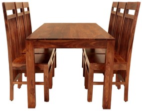 furniture-nabytek.cz - Jedálenská súprava pre 6 osôb Gani z indického masívu palisander