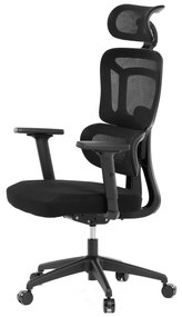 Kancelárska ergonomická stolička MARIA — látka, čierna