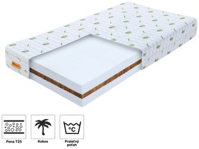 Wilsondo Detský antialergický matrac Kokos Plus 120x60 - poťah Aloe Vera