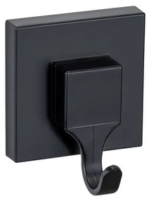 Čierne samodržiace plastové háčiky v súprave 2 ks Quadro – Wenko