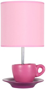 CLX Dizajnová stolná lampička CIRO, ružová