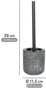 Sivá keramická WC kefa Sacile – Wenko